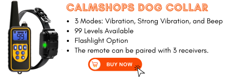 calmshops dog training collar