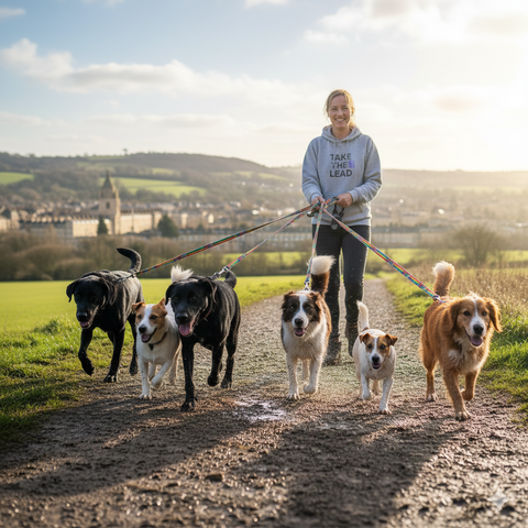 take the lead bath dog walker