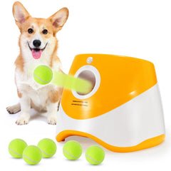 Automatic Ball Launcher for Dogs Ball Thrower Interactive Dog Toy Animals & Pet Supplies