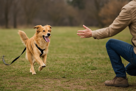 healthy dog running