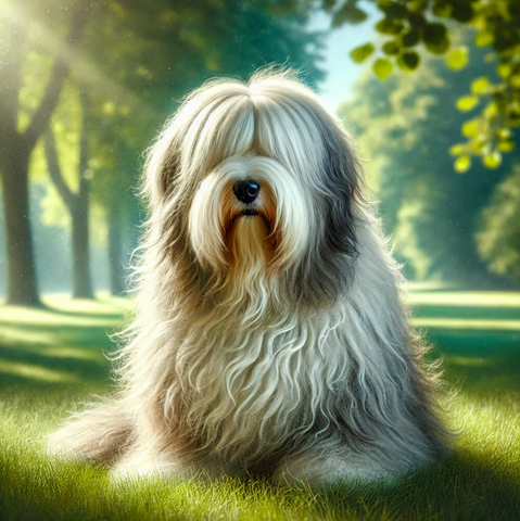 very hairy dog