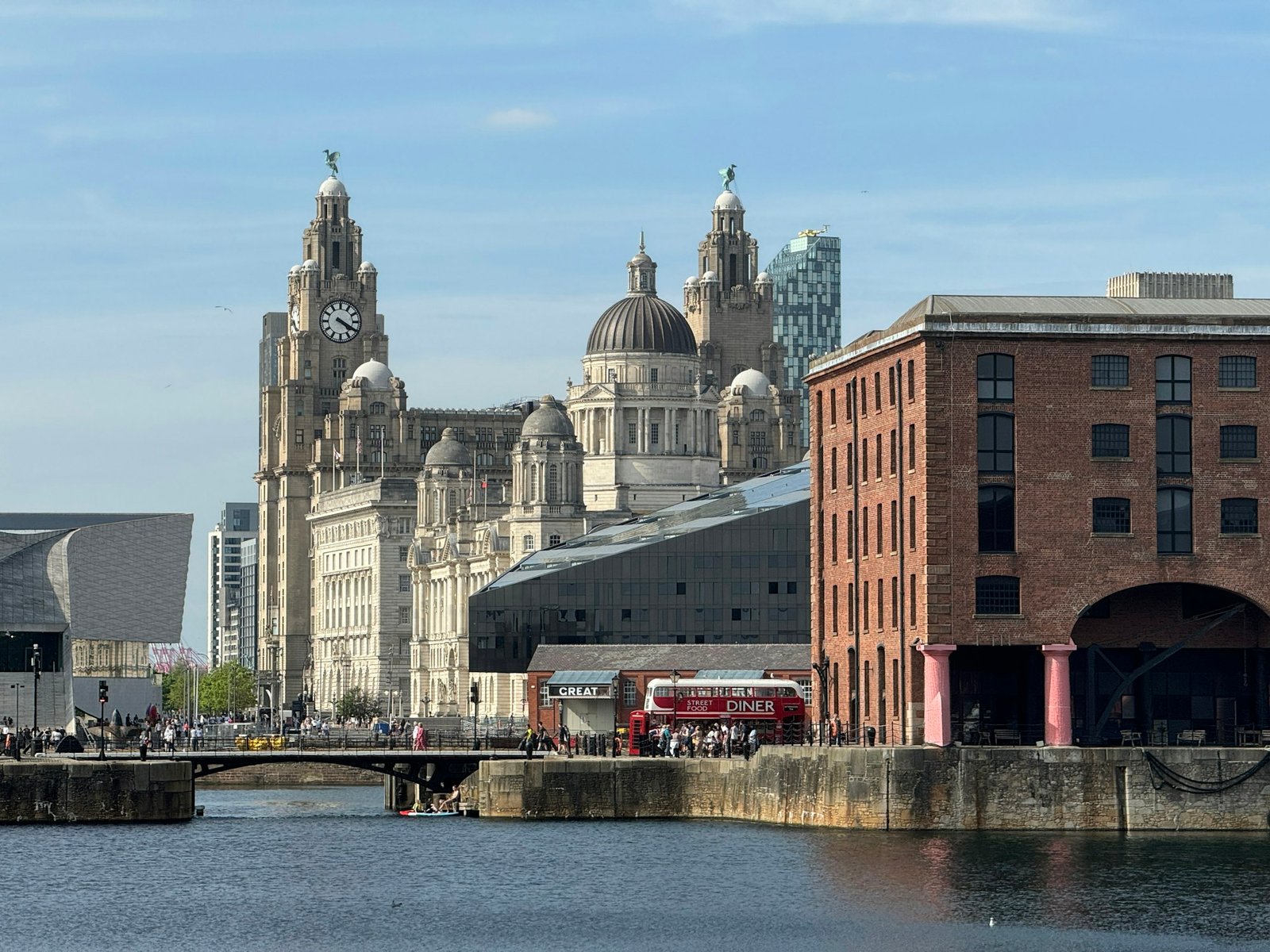 Royal Liver Building on the Liverpool waterfront